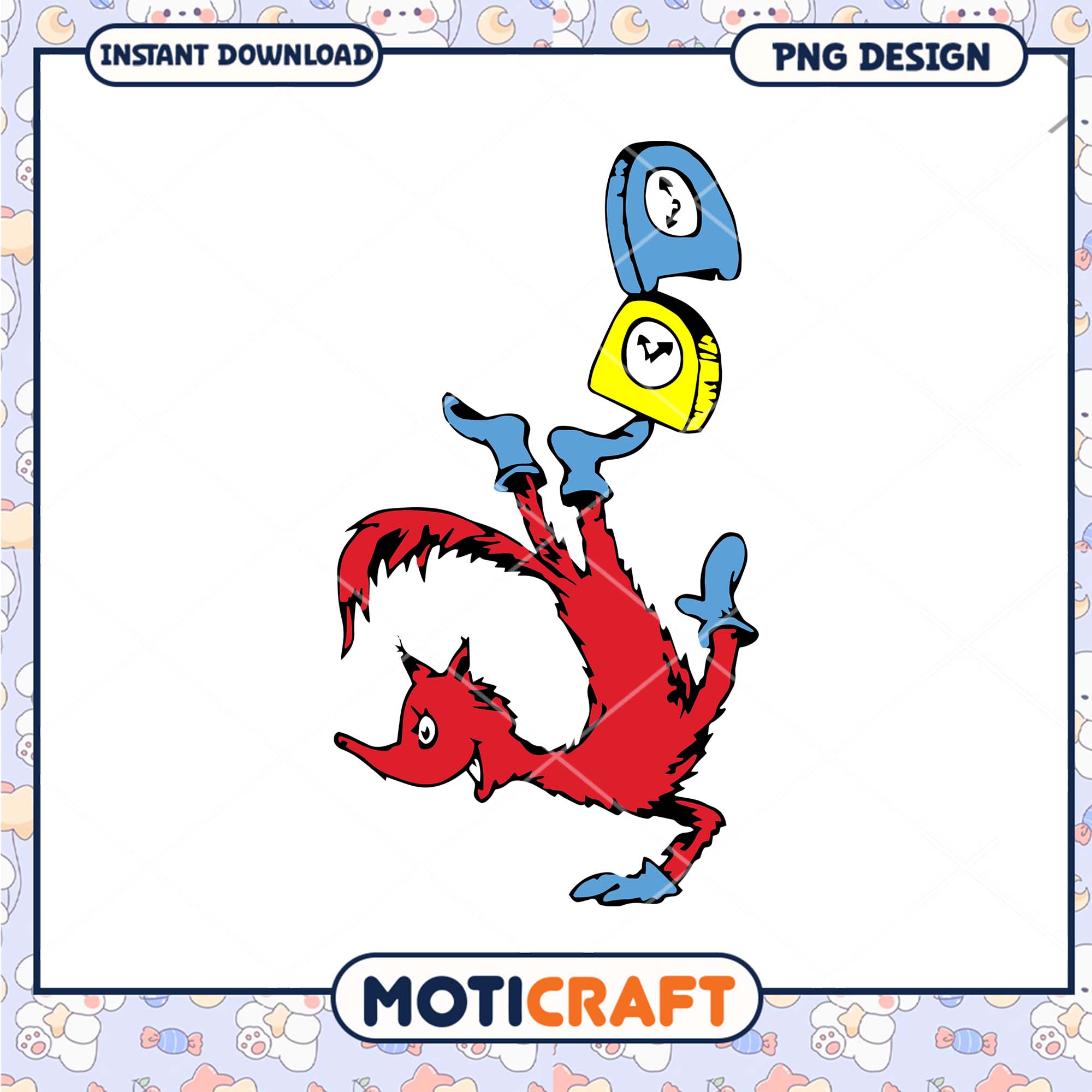 Option 1 (Focus on character) Red Fox Juggling Clocks PNG Option 1 (Focus on character) Red Fox Juggling Clocks PNG