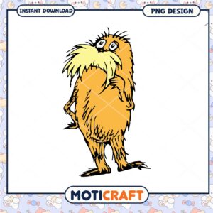 Lorax PNG Cartoon Illustration