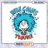 Here Comes Trouble Fun Cartoon Character PNG Image Download