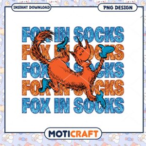 Fox in Socks PNG Graphic