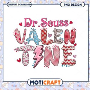 Dr Seuss Valentine PNG Design
