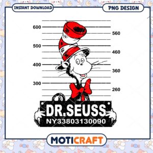 Dr Seuss PNG Cat in Hat Image