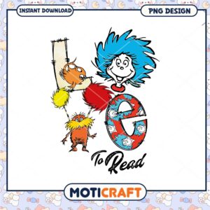 Dr Seuss Love PNG Design