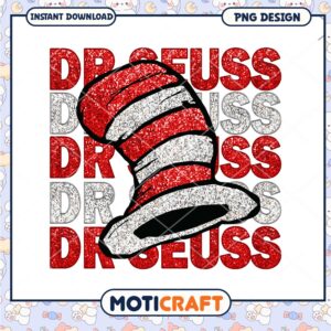 Dr Seuss Hat Glitter PNG