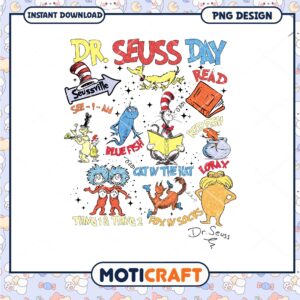 Dr Seuss Day Celebration Artwork for Kids and Readers PNG