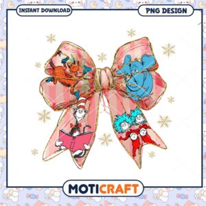 Dr Seuss Christmas Bow PNG