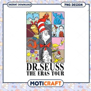 Dr Seuss Characters PNG Collage