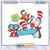 Dr Seuss Cat in the Hat Fun Illustration PNG for Kids