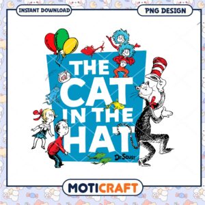 Dr Seuss Cat in the Hat Fun and Colorful PNG Image Design