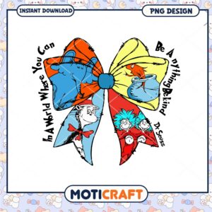Dr Seuss Bow PNG Design