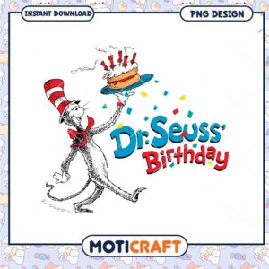 Dr Seuss Birthday PNG Image