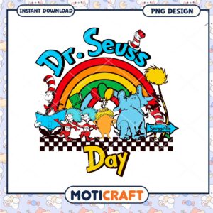 Celebrate Dr Seuss Day with Colorful Fun and Adventure PNG