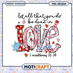 Cat in the Hat Valentines PNG