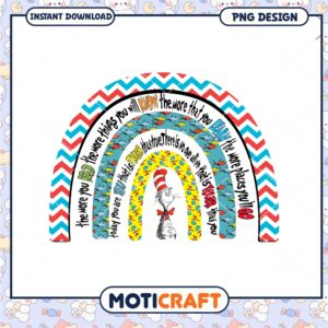 Cat in the Hat Rainbow PNG