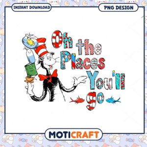 Cat in the Hat Places Youll Go PNG