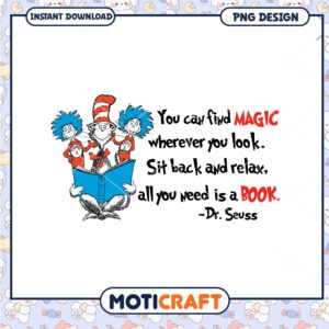 Cat in the Hat Magic Book PNG Fun for Kids and Families