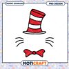 Cat in the Hat Hat Bow PNG