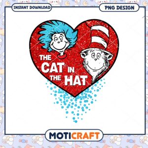 Cat in the Hat Glitter PNG