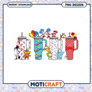 Dr Seuss Tumblers PNG Sublimation