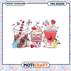 Delightful Dr Seuss Inspired Valentine Treats PNG Design Clipart