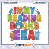 Colorful Reading Books Era PNG Design for Book Lovers Art
