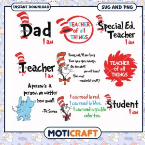 Teacher and Student SVG Designs for Instant Download, Fun and Creative Art