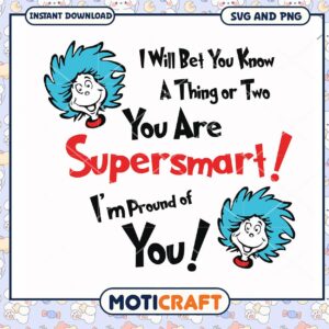 Supersmart Graphic Design, Celebrate Smartness with Fun SVG Art