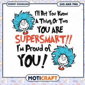 Supersmart Inspirational Quote Design, Perfect for Kids' Decor