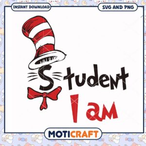 Student SVG Design for Instant Download, Fun and Playful Theme