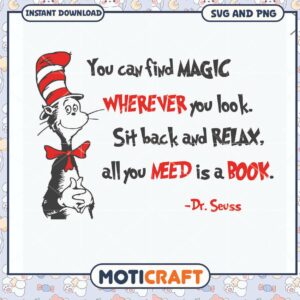 Magic Quote Digital Art, Perfect for Book Lovers and Readers