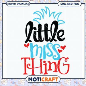 Little Miss Thing SVG Design for Kids Crafts Little Miss Thing SVG Design for Kids Crafts