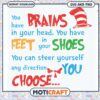 Inspirational Quote Art You Have Brains and Feet in Your Shoes 1 Inspirational Quote Art You Have Brains and Feet in Your Shoes