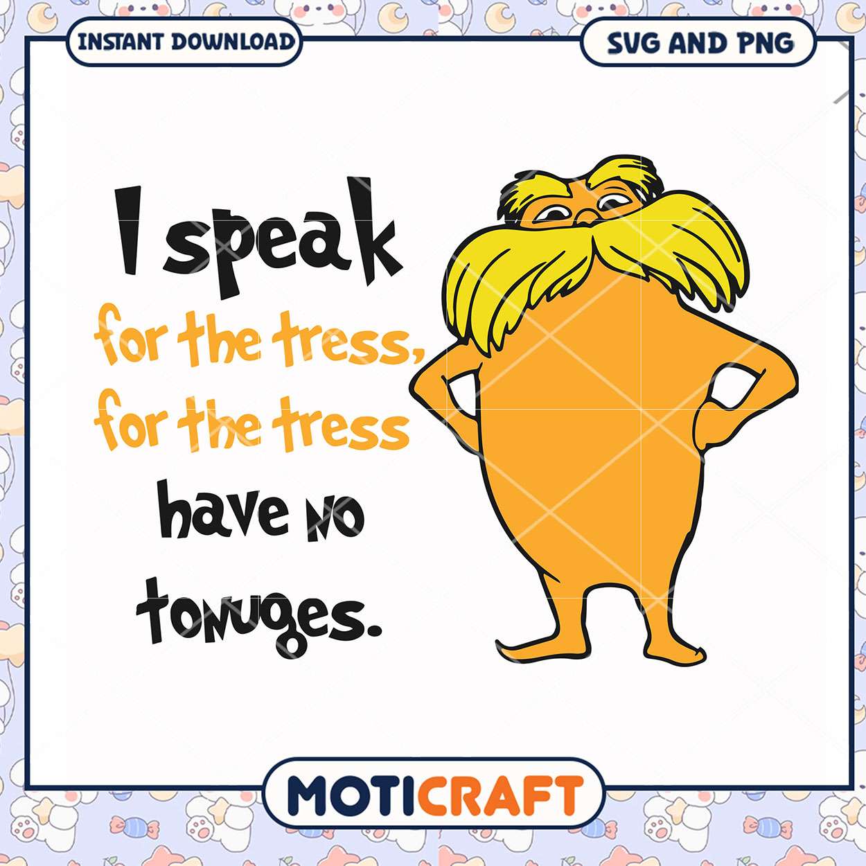 I speak for the tress art print, whimsical design for nature lovers I speak for the tress art print, whimsical design for nature lovers