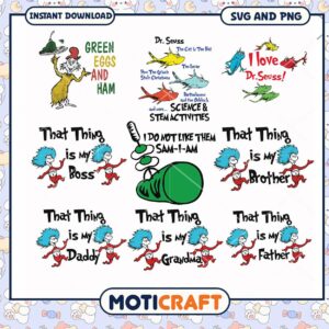 Green Eggs and Ham SVG Download, Fun Dr Seuss Inspired Designs