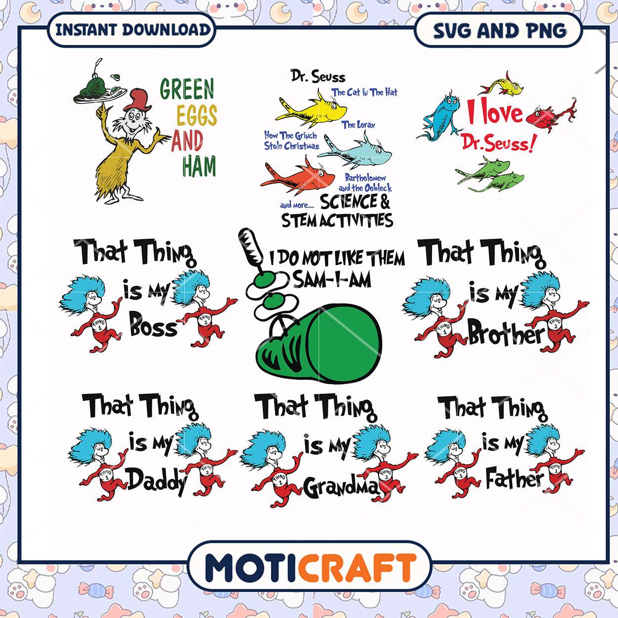 Green Eggs and Ham SVG Download, Fun Dr Seuss Inspired Designs Green Eggs and Ham SVG Download, Fun Dr Seuss Inspired Designs