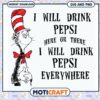 Drink Pepsi Art Printable, Fun Cat in Hat Design for Kids 1 Drink Pepsi Art Printable, Fun Cat in Hat Design for Kids
