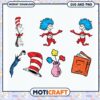 Dr. Seuss themed SVG and PNG graphics for instant download, fun illustrations for kids' projects 2 Dr. Seuss themed SVG and PNG graphics for instant download, fun illustrations for kids' projects