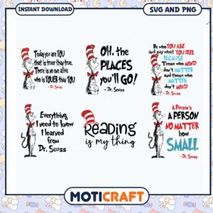Dr Seuss Quotes SVG Collection, Inspiring Designs for Kids Crafts
