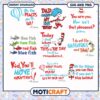 Dr Seuss Quotes Collection SVG and PNG for Instant Download, Whimsical Designs for Kids Decor