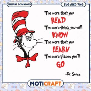 Dr Seuss quote art print, perfect for inspiring young readers