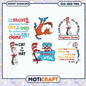 Dr Seuss Inspired SVG Bundle for Teaching Resources, Fun and Creative Designs