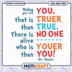 Dr Seuss Inspirational Quote Art Print, Celebrate Your Uniqueness