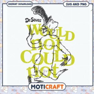 Dr Seuss Cat in the Hat SVG design for instant download, fun wall art