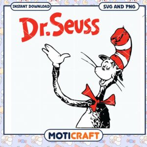 Dr Seuss Cat in the Hat SVG download, perfect for creative projects