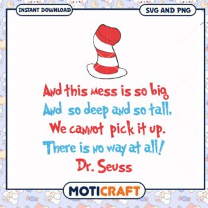 Dr Seuss Cat in the Hat Quote SVG, Fun Instant Download Design
