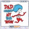 Dad Combed My Hair Today Illustration, Fun SVG and PNG Download