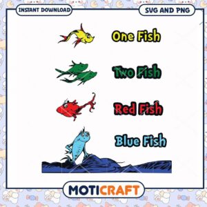 Colorful Fish SVG Set, Perfect for Crafts and Digital Projects