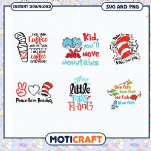 Coffee lover designs, kids motivational quotes and fun sayings