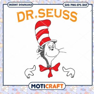 Dr Seuss Cat in the Hat Printable PNG Downloadable Art Dr Seuss Cat in the Hat Printable PNG Downloadable Art