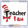 Creative Teacher I Am Quote Design for Instant Download PNG